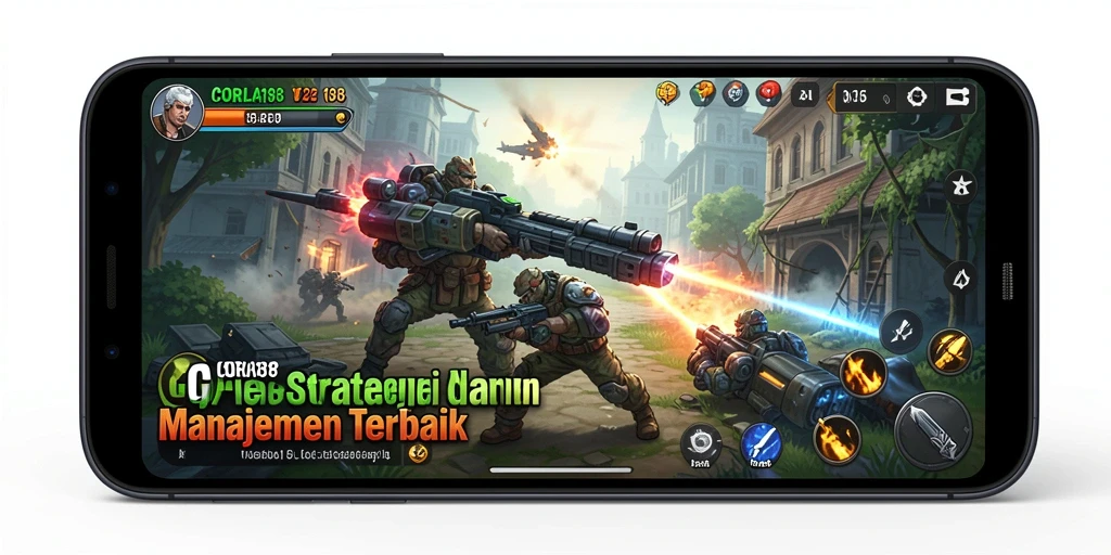 Tangkapan layar utama CORLA188 menampilkan gameplay SLG yang intens.
