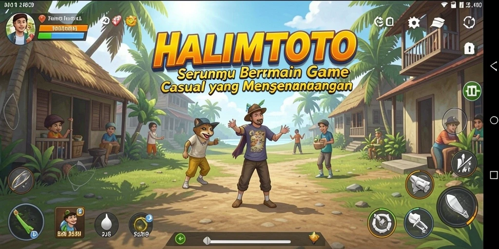 Tangkapan layar HALIMTOTO menampilkan gameplay yang dinamis dan interaktif.