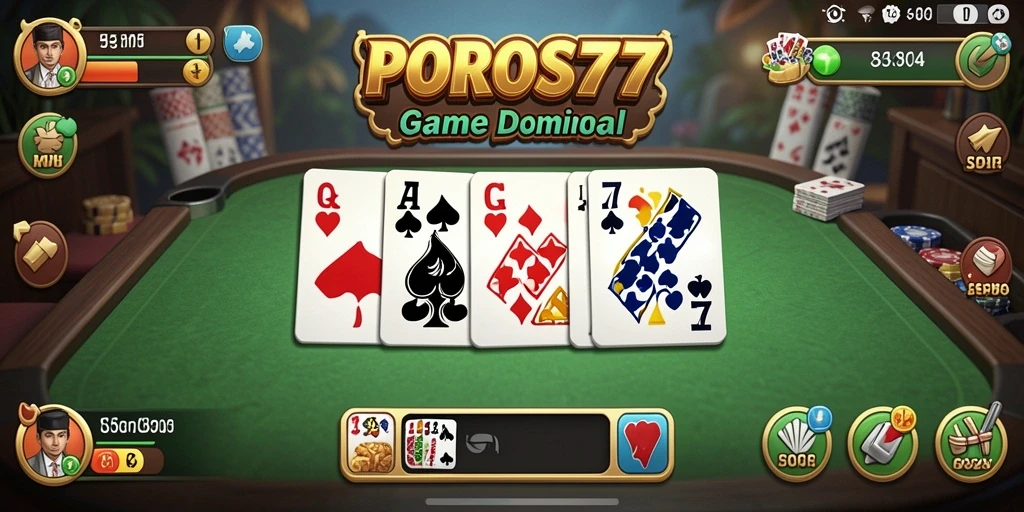 Tampilan gameplay domino yang seru dan interaktif.