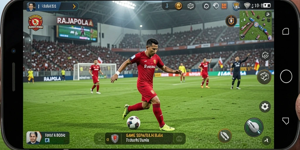 Tampilan gameplay seru dalam RAJAPOLA yang mengasyikkan.