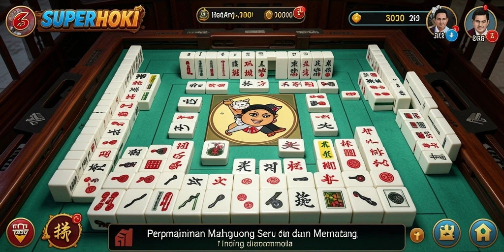 Tampilan gameplay <strong>SUPERHOKI</strong> yang menarik dan penuh warna.