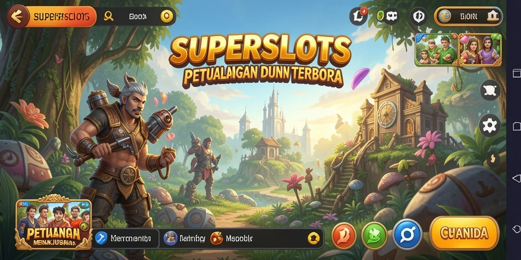 Gameplay seru dalam dunia terbuka SUPERSLOTS yang menakjubkan.