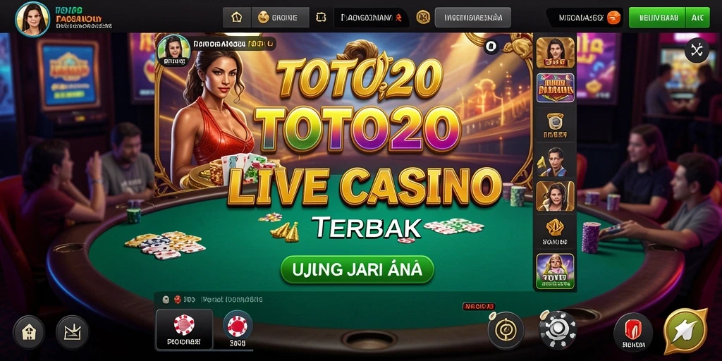 Tampilan gameplay Live Casino yang mengasyikkan di TOTO20.